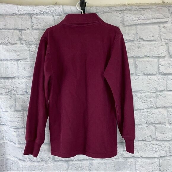 SAI A+ Longsleeve 3 button polo burgundy color sz youth medium - Picture 5 of 5